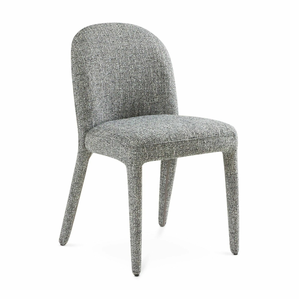 Стул для кухни с высокой спинкой и обивкой из рогожки