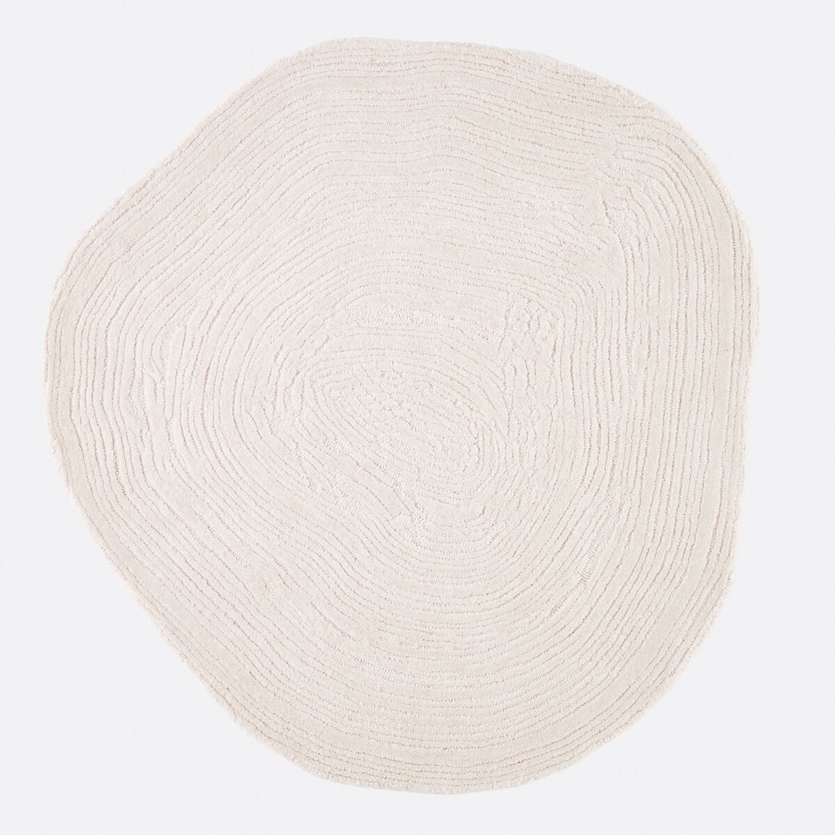 Коврик шерстяной в форме гальки