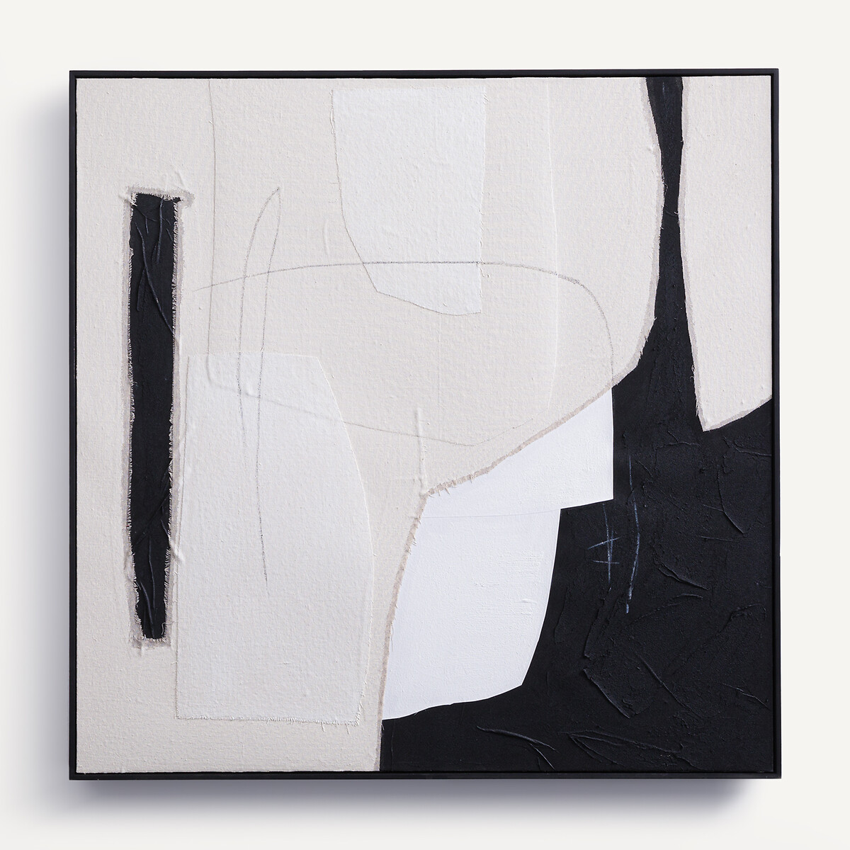 Настенное искусство из коллажированной и окрашенной ткани