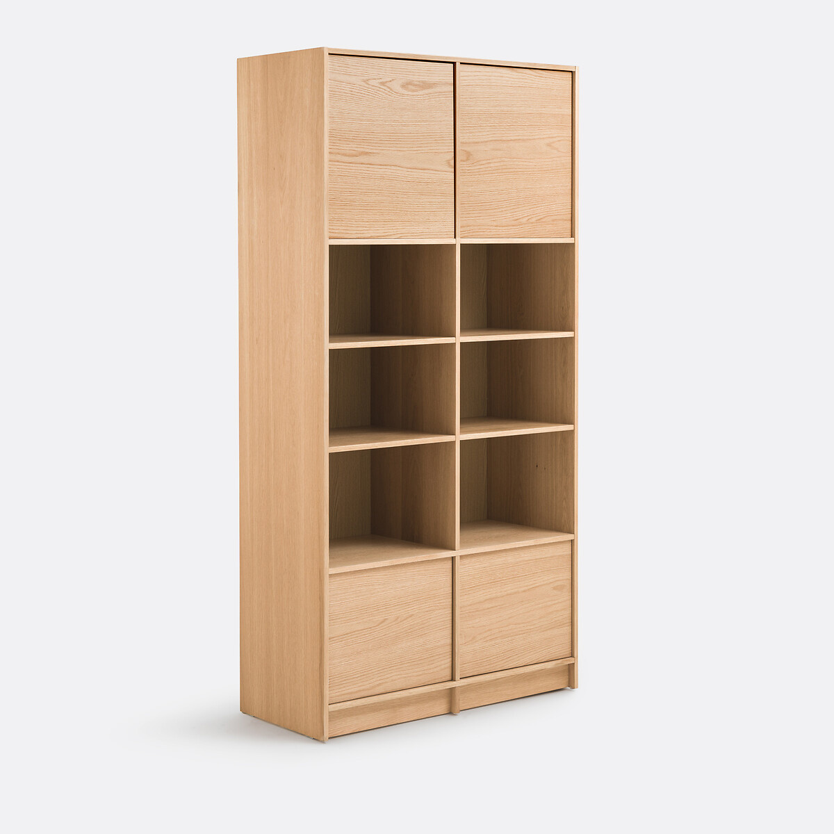 Шкаф книжный модулируемый из дуба с четырьмя дверцами