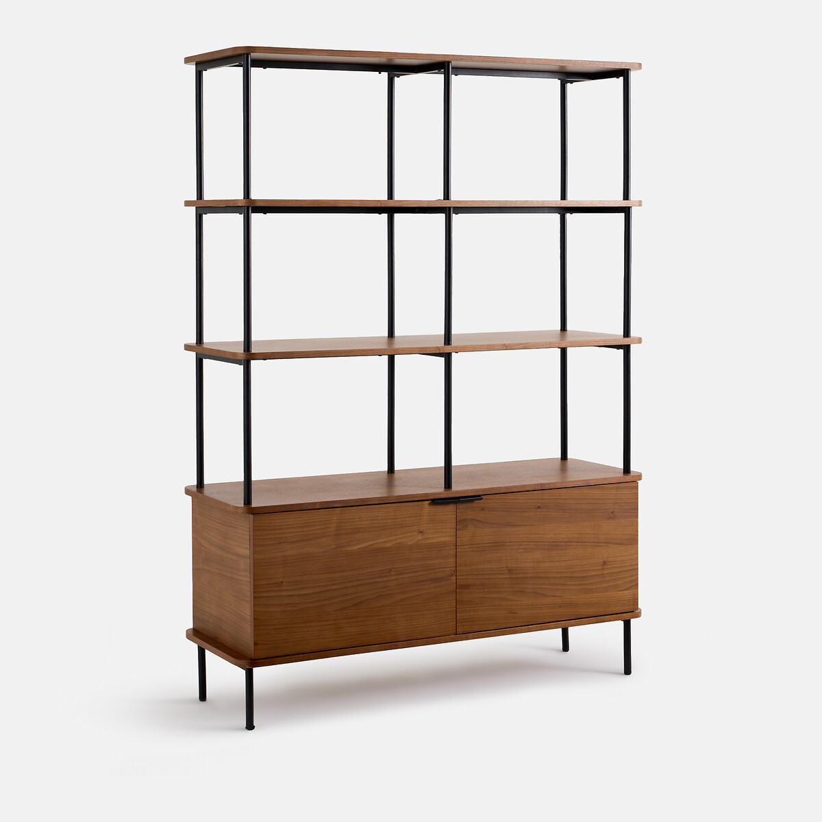 Этажерка, отделанная шпоном ореха