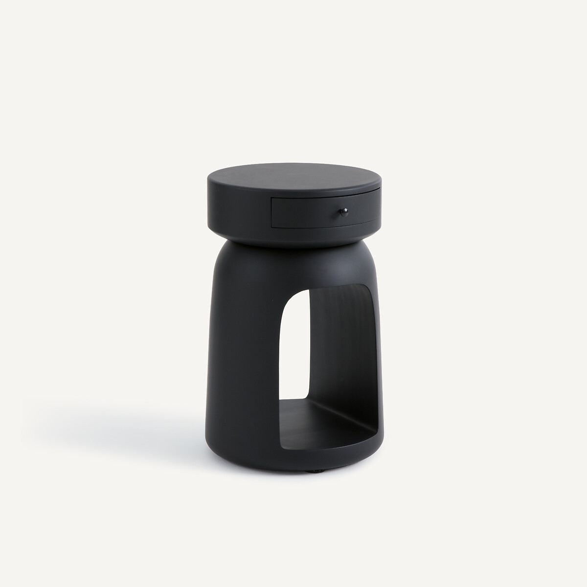 Прикроватный столик из МДФ (черный матовый)