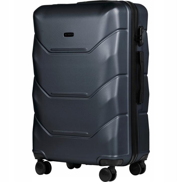 Велика дорожня пластикова валіза WINGS PEACOCK 148 L 28"