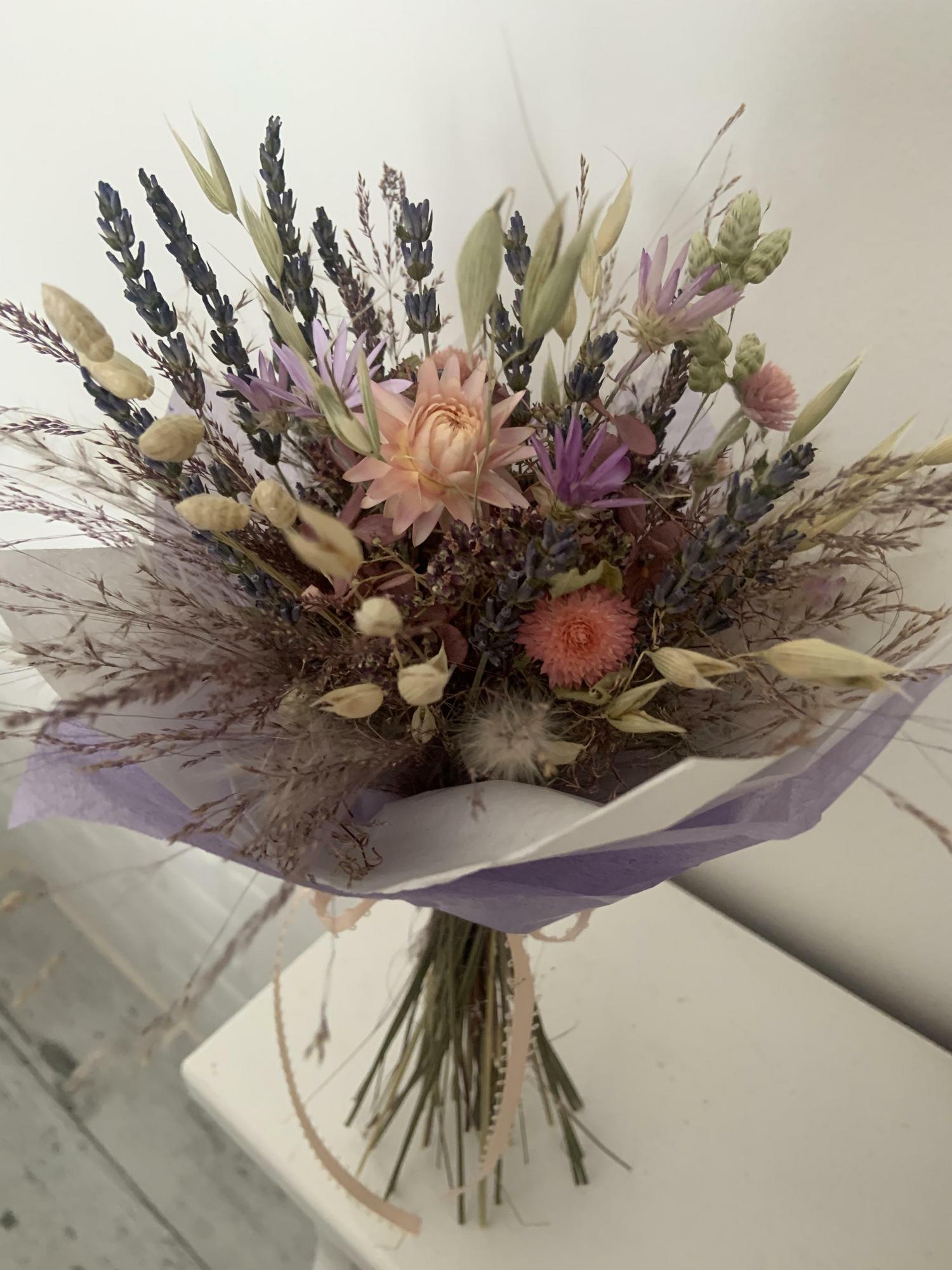 Everlasting Bouquet SMALL "Pink-Lavender"