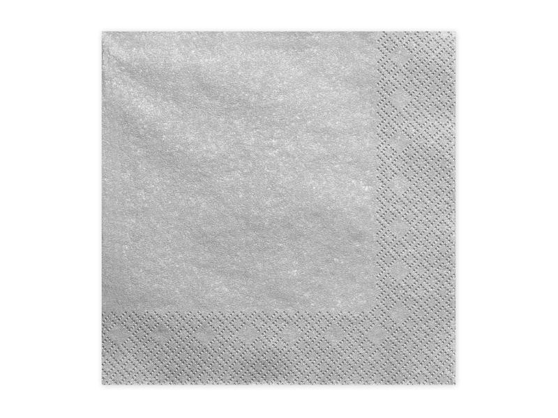Salvetes sudraba, 33x33 cm, 20 gab