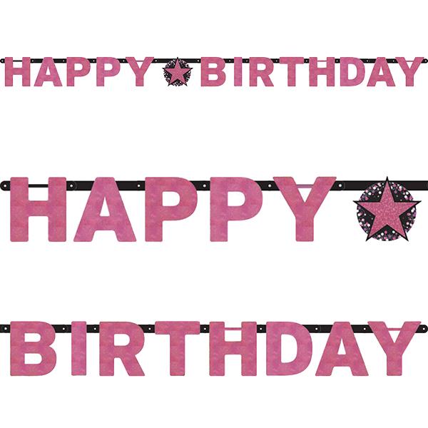 Virtene "Happy Birthday" aveņkrāsas-spīdīga, 2.13 m
