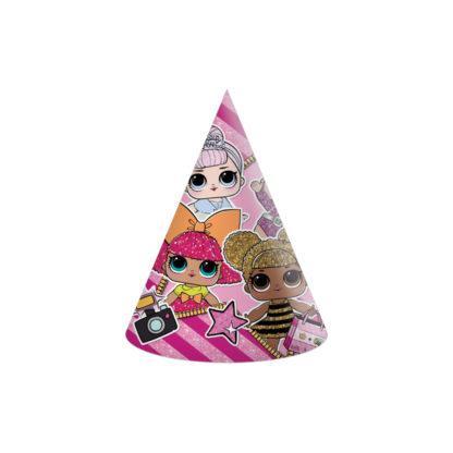 Svētku cepurītes "LOL" 6 gab