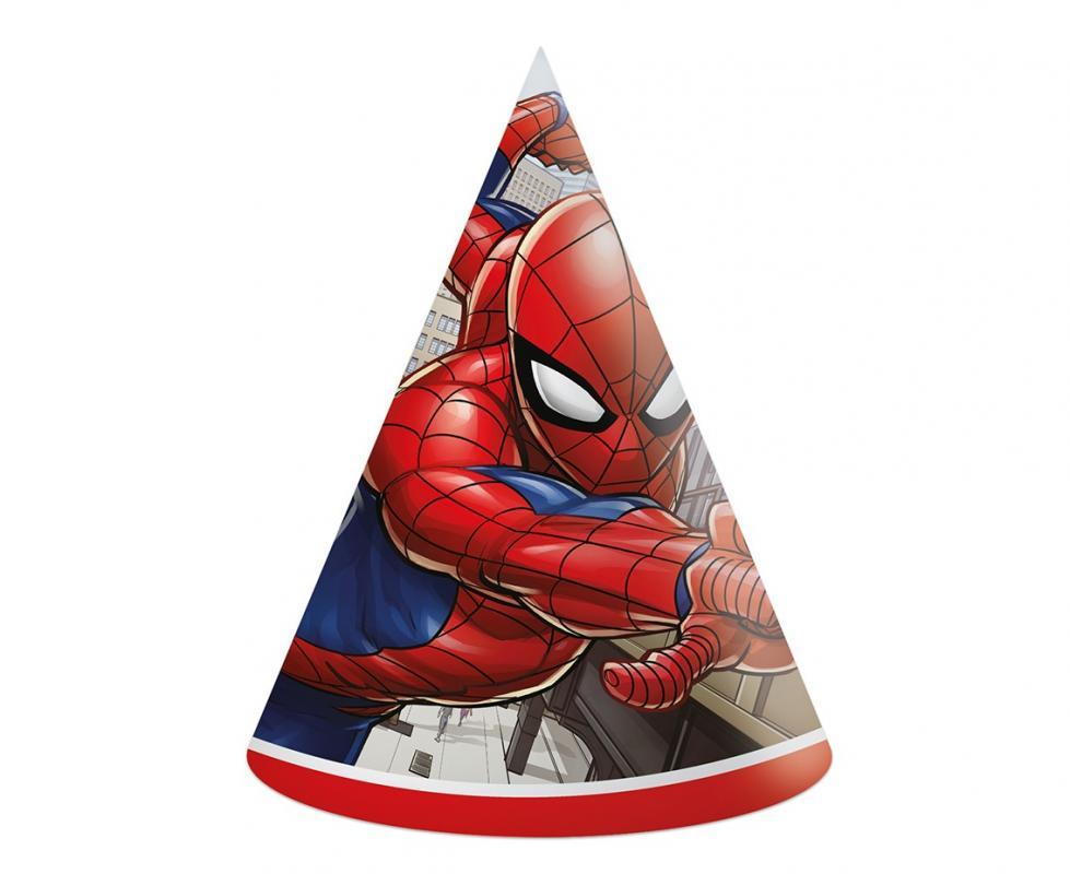 Svētku cepurītes "Spiderman" 6 gab