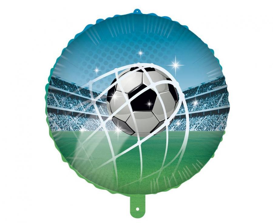 Folijas balons "Futbols" zils , 45 cm