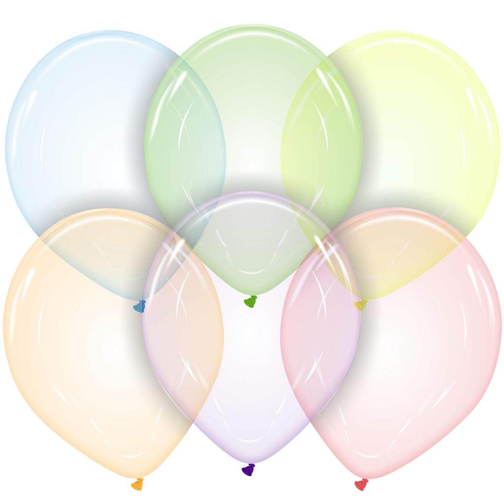 Crystal Soap lateksa baloni asorti, 10 gab