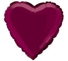 Folijas balons "Bordo" 45 cm