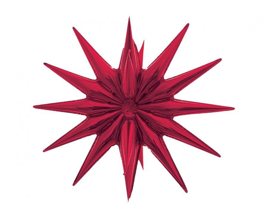 Folijas zvaigzne dekorēšanai "Sarkana" 50 cm