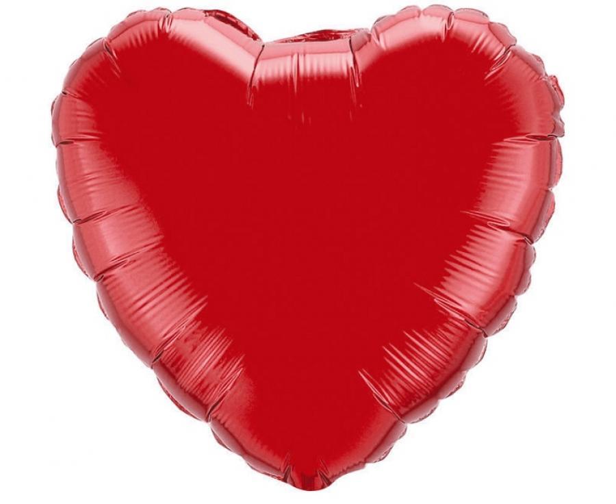 Folijas balons "Sirds" sarkans 80 cm