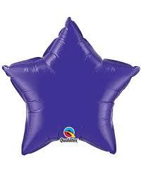 Folijas balons "Zvaigzne" violets, 80 cm
