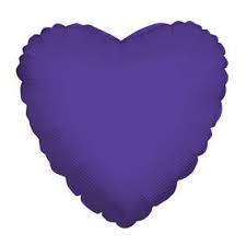 Folijas balons "Sirds" violets 80 cm