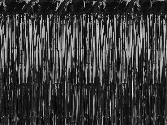 Melni folija aizkari, 100 x 200 cm