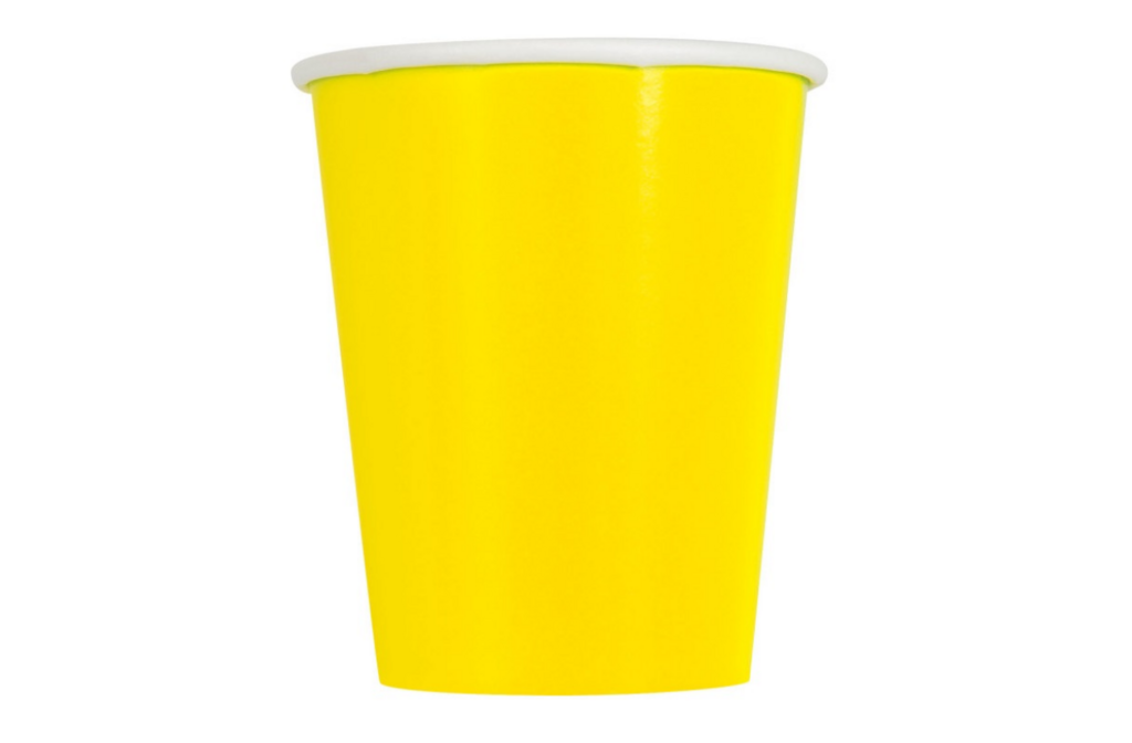 Glāzītes dzeltenas, 270 ml, 8 gab