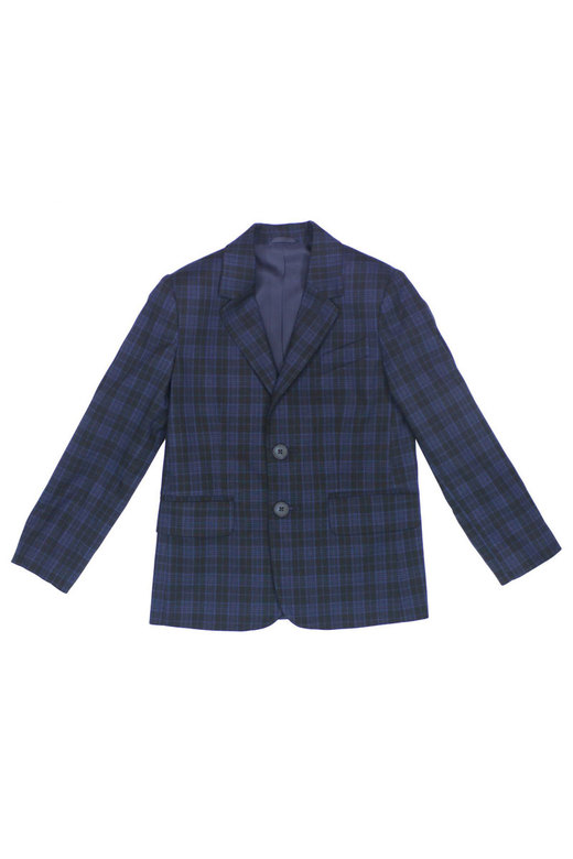 NAVY TARTAN JACKET FOR BOY, MODEL 017