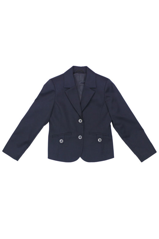 NAVY BLUE FITTED JACKET FOR GIRL, MODEL 015