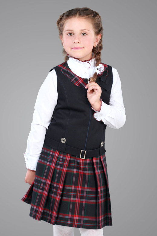 PINAFORE ON FRONT ZIPPER, MODEL 134