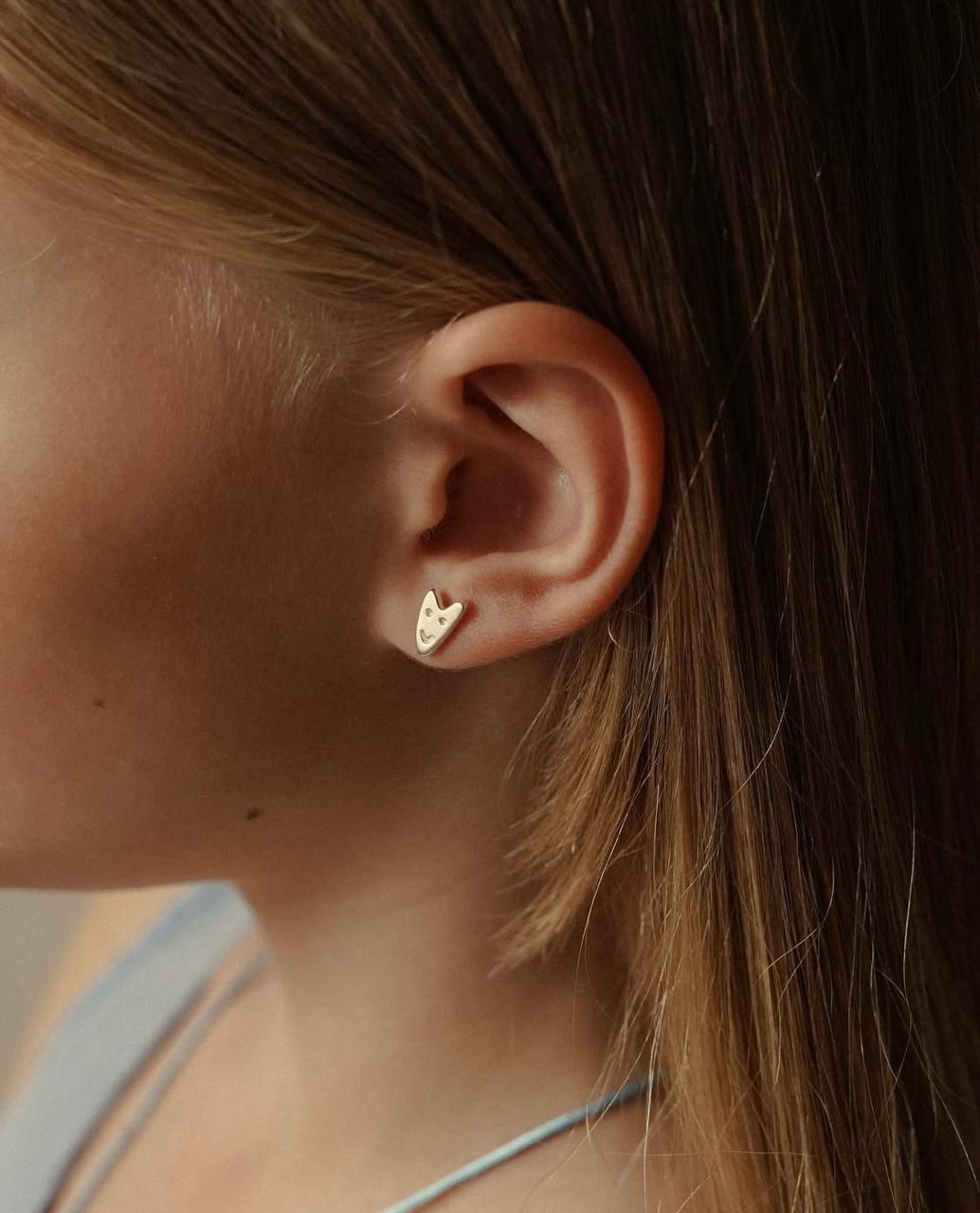 Пусеты Сердечки