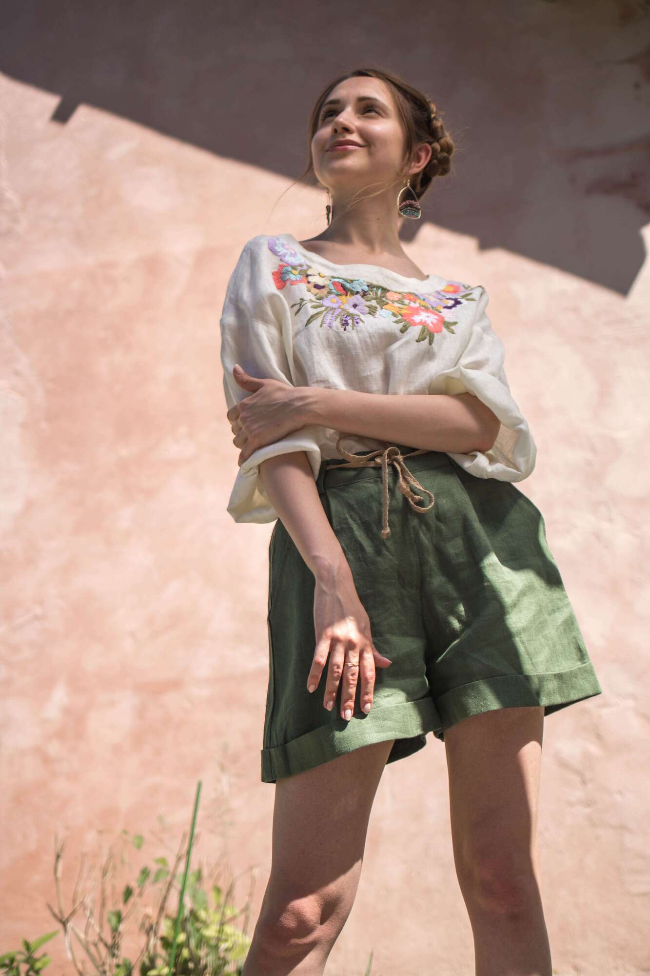 SHORT EN LIN FORESTINE