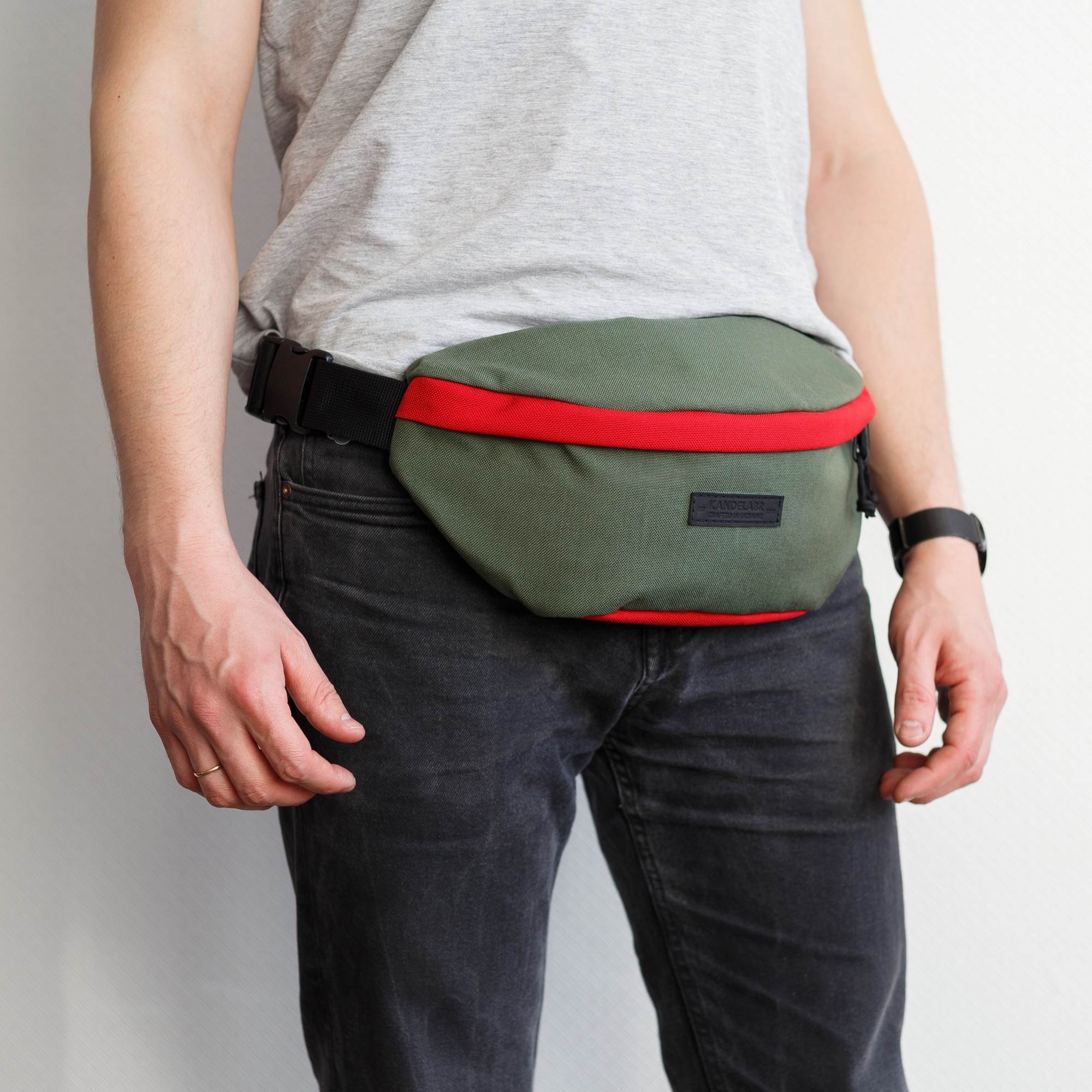 Поясна сумка Hip Pack Large Olive-Red