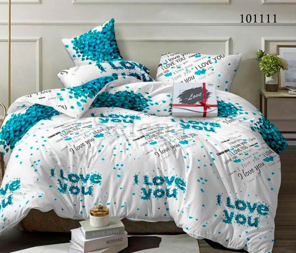 постельное белье бязь с надписями I love you