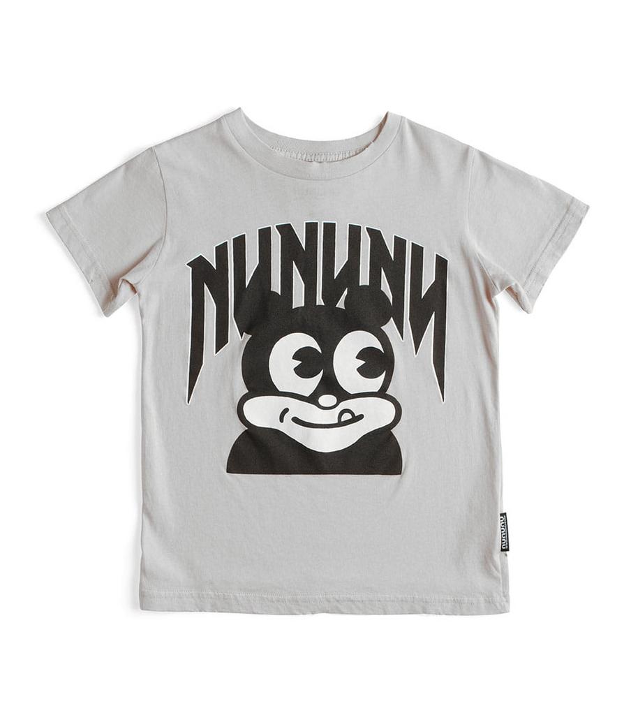 Футболка NUNUNU "CURIOUS MUCH?", світло-сірий