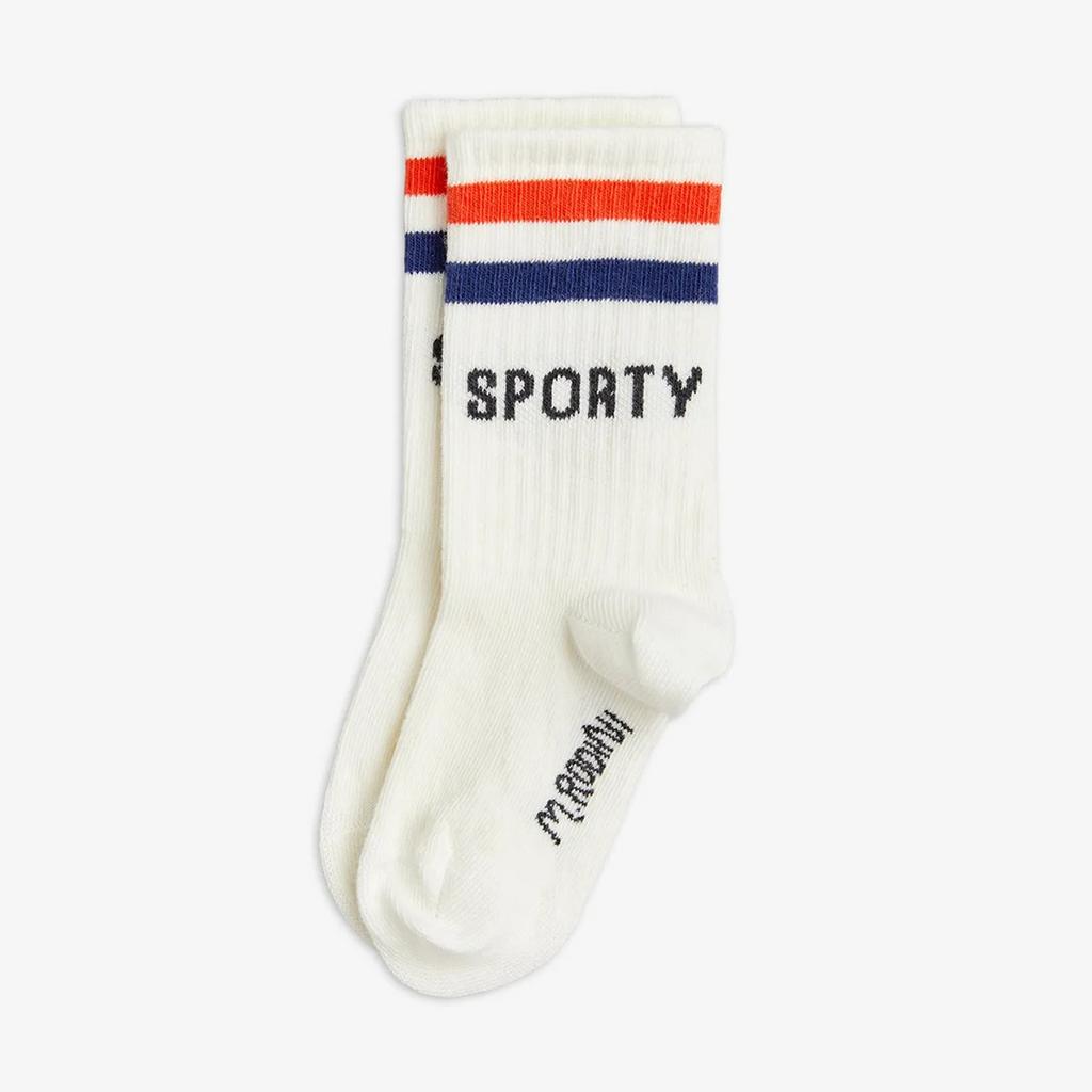 Шкарпетки MINI RODINI "SPORTY", білий
