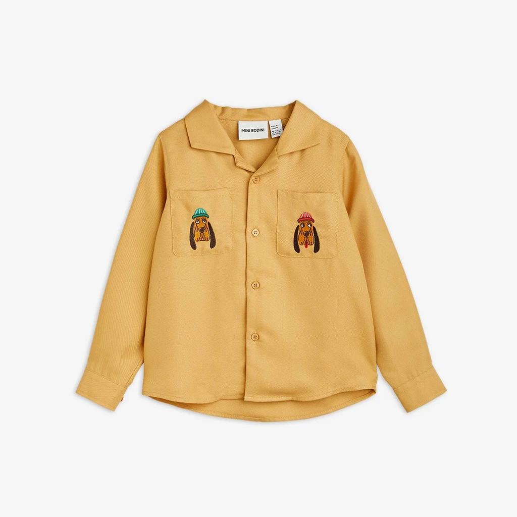 Сорочка MINI RODINI "BLOODHOUND", бежевий