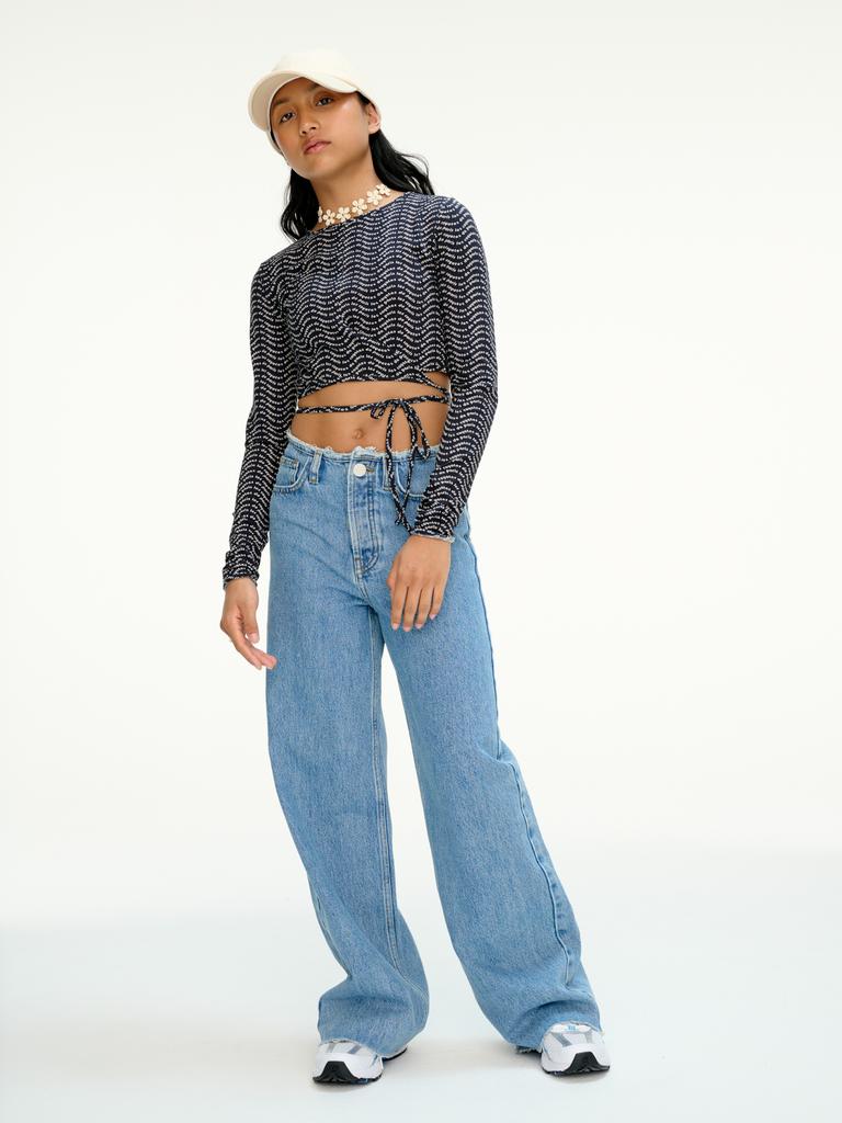 Джинси Les Coyotes de Paris "Cut-off waistband", синій