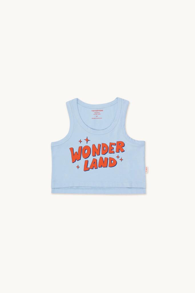 Майка Tinycottons "WONDERLAND", блакитний
