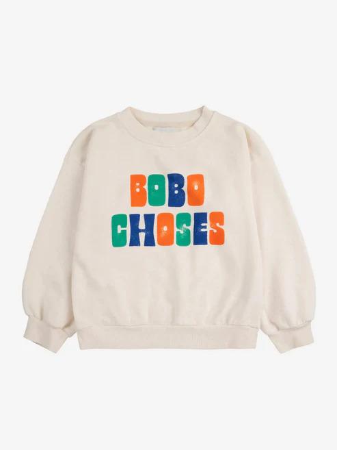 Світшот Bobo Choses "Multicolor Bobo Choses", білий