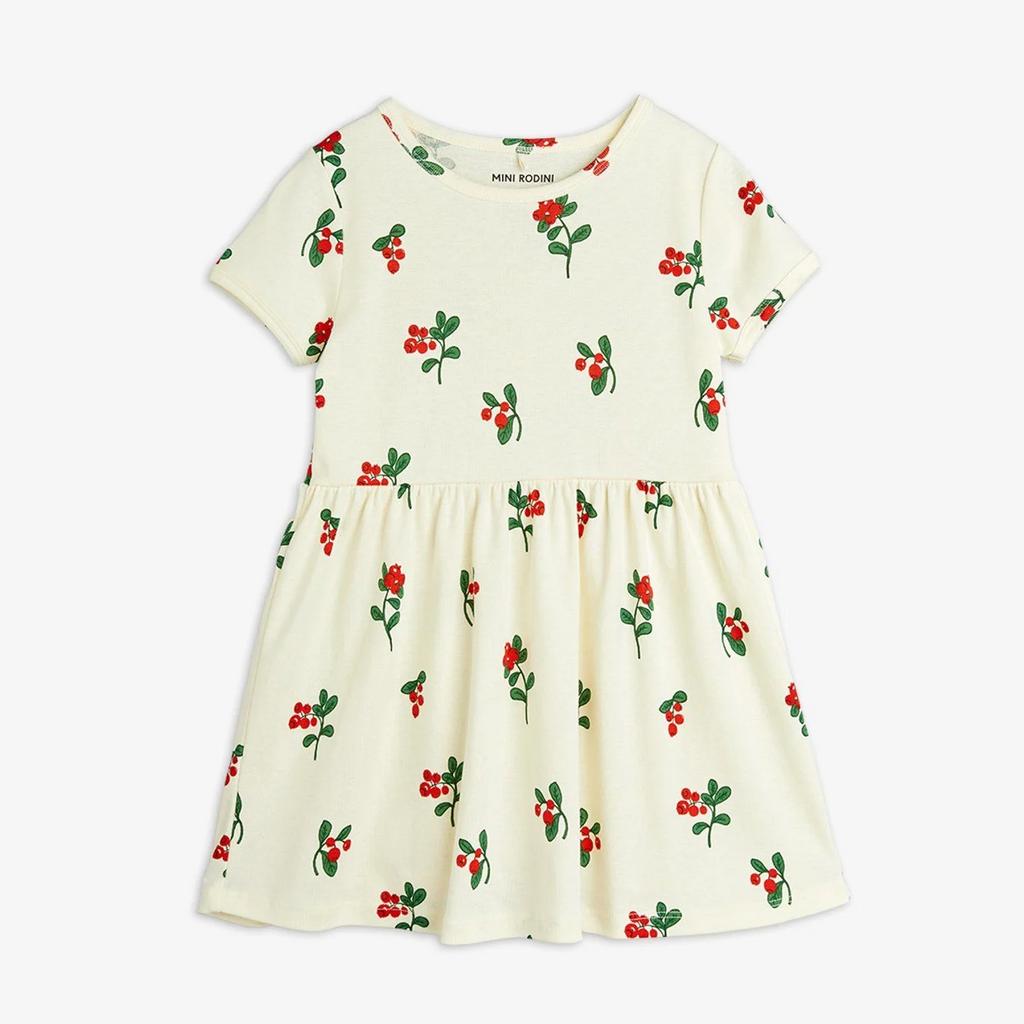 Сукня MINI RODINI "Lingonberries", молочний