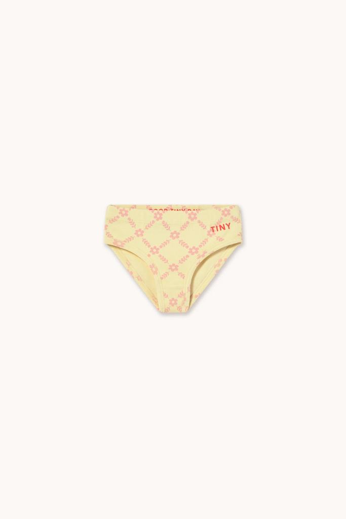 Труси Tinycottons "FLOWER GRID", жовтий
