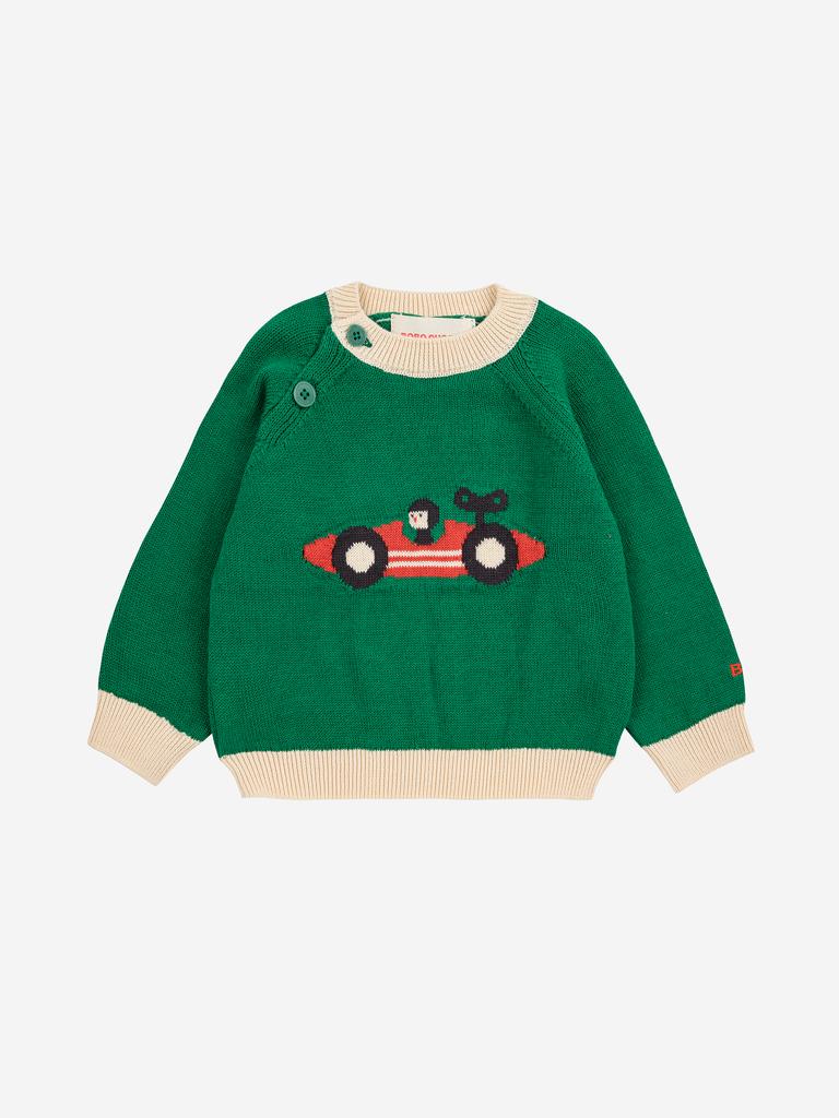 Светр Bobo Choses "Race Car", зелений
