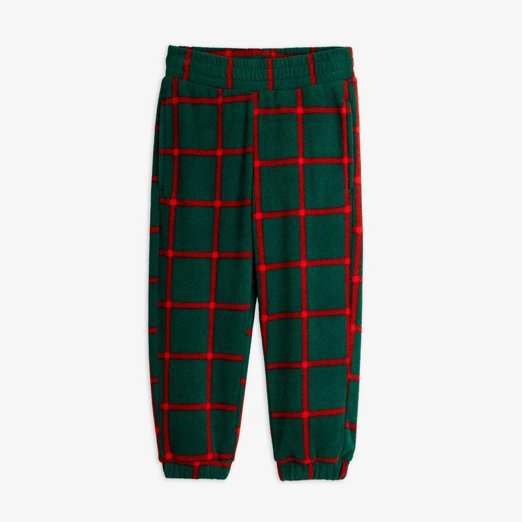 Флісові штани MINI RODINI "Plaid", зелений