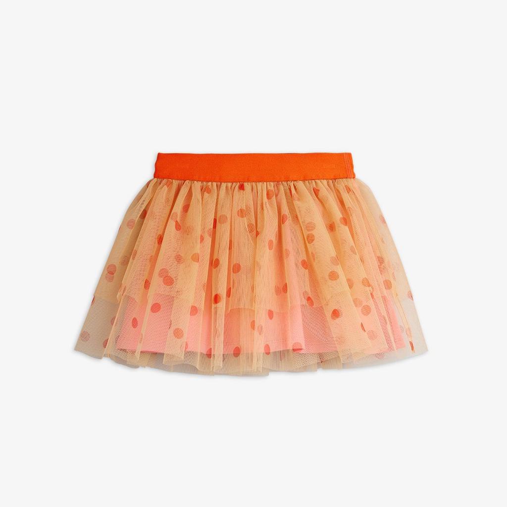Спідниця MINI RODINI "Dotted tulle", червоний/бежевий