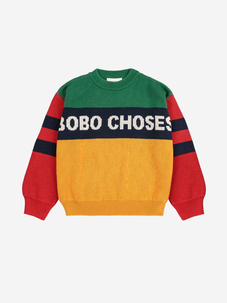 Светр Bobo Choses "Bobo Choses color block", різнокольоровий