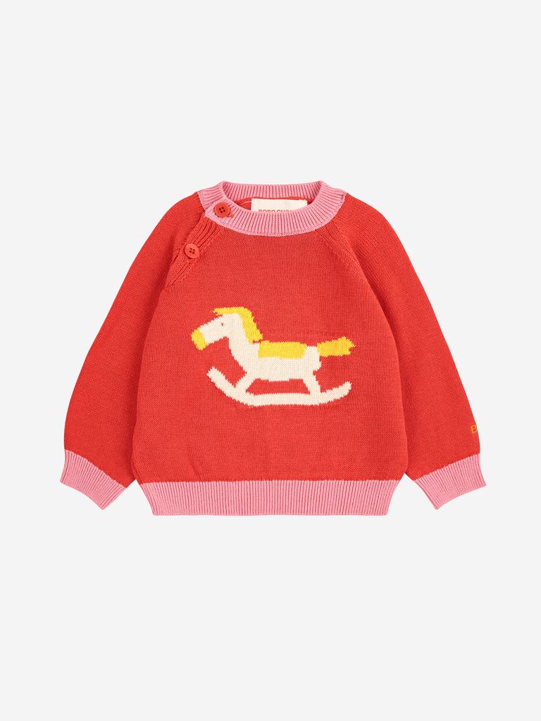 Светр Bobo Choses "Rocking Horse", червоний