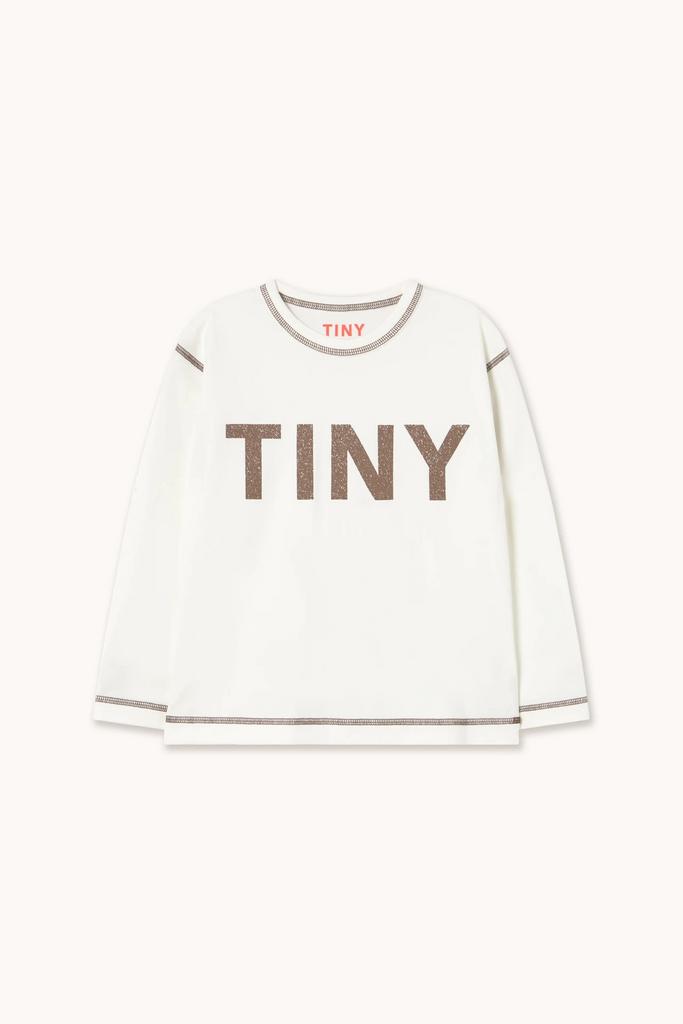Лонгслів Tinycottons "CONTRAST", білий