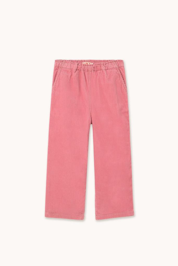 Брюки Tinycottons "TINY SOLID WOVEN", рожевий