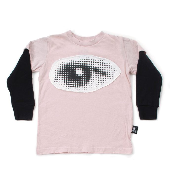 Лонгслив NUNUNU "EYE PATCH", рожевий