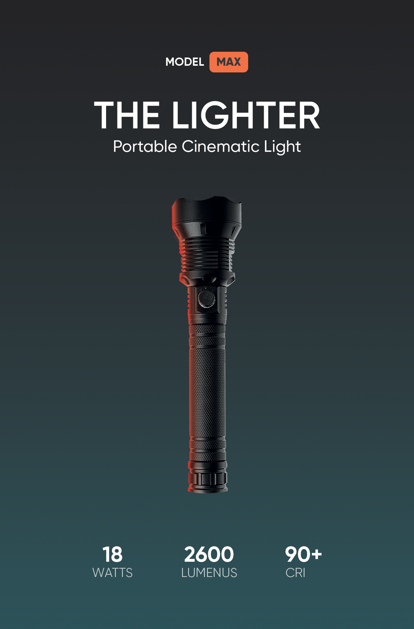 Фотоліхтар The Lighter MAX – 2600 Люмен, потужне LED світло для Фотоліхтар The Lighter MAX – 2600 Люмен, потужне LED світло для