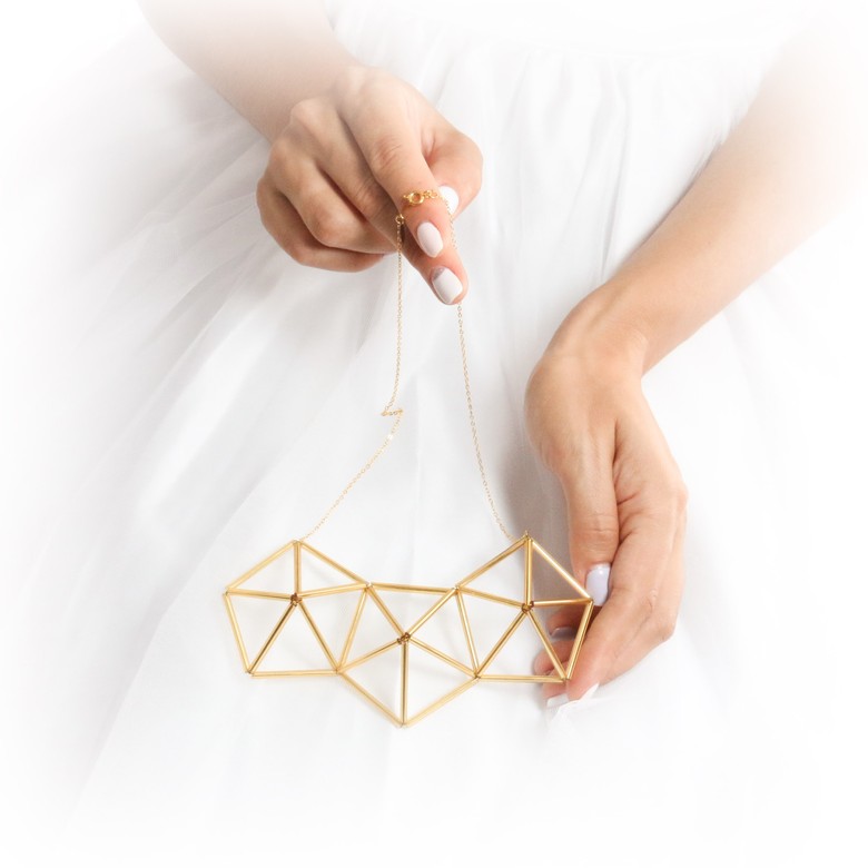 Колье геометрическое 3 звена