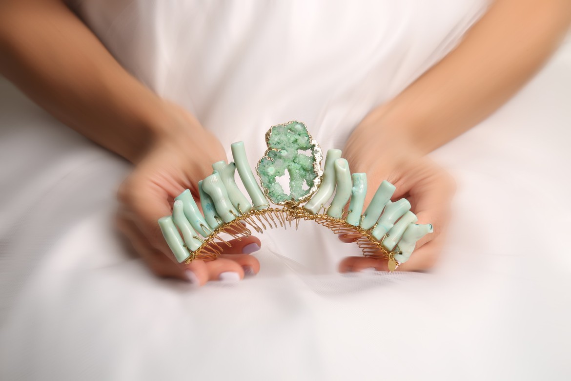 Корона из натуральных кораллов Helen