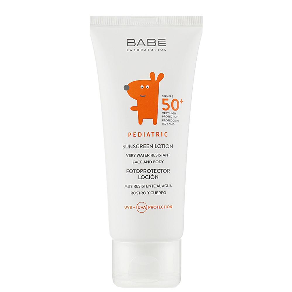 BABE LABORATORIOS Pediatric Sunscreen Lotion SPF50 - Дитячий сонцезахисний лосьйон для обличчя та тіла