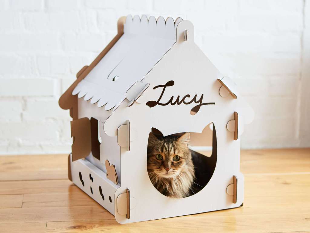 ХАТКА ДЛЯ КОТЯТКА з ім'ям