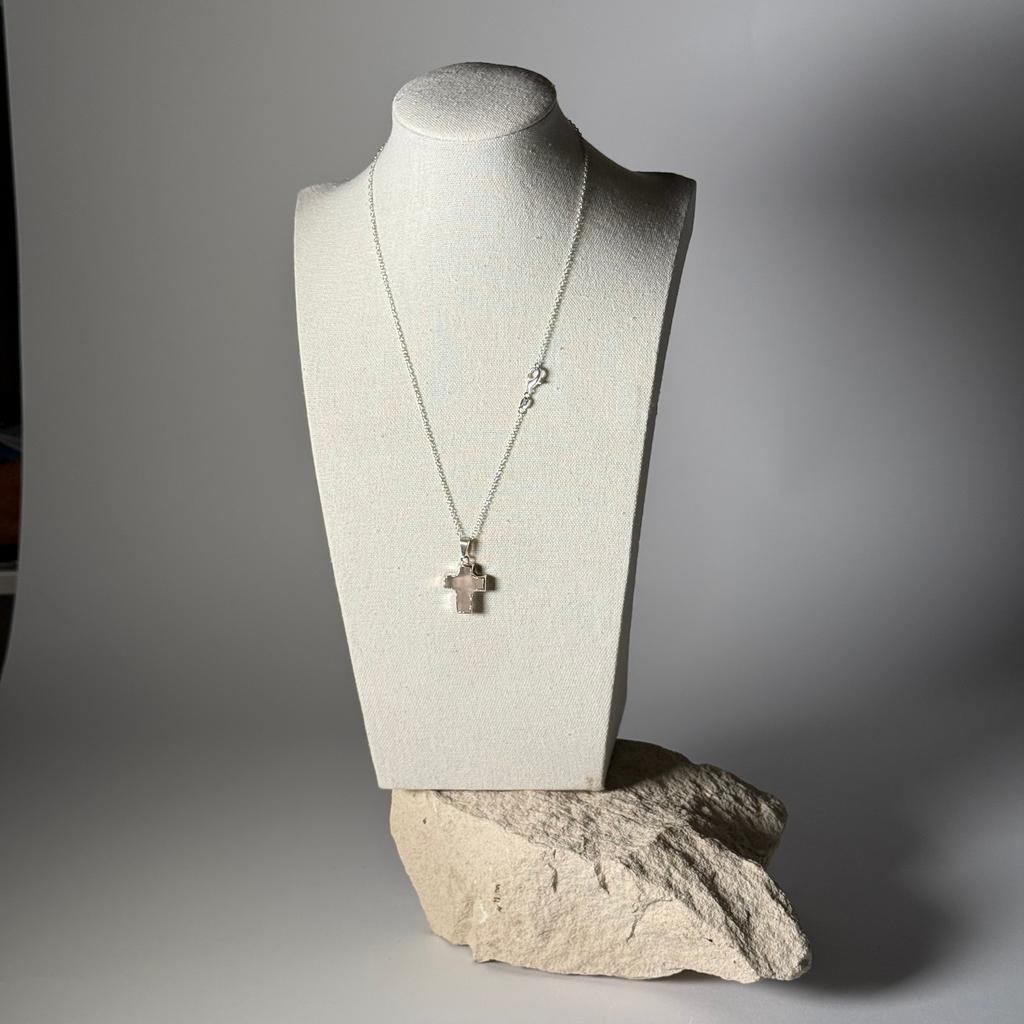 Rose Quartz Cross Pendant
